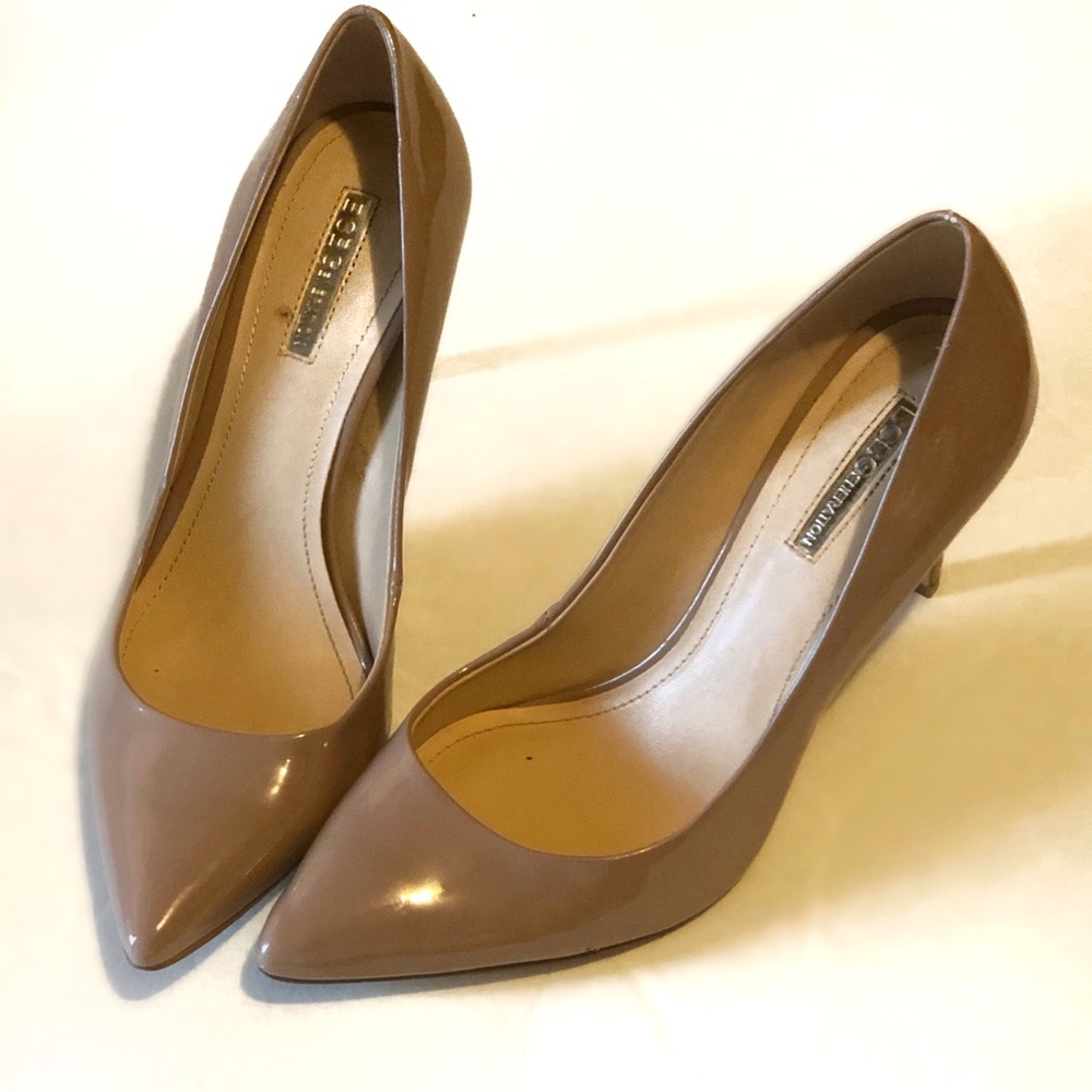 BCBG Nude Pointed Pumps